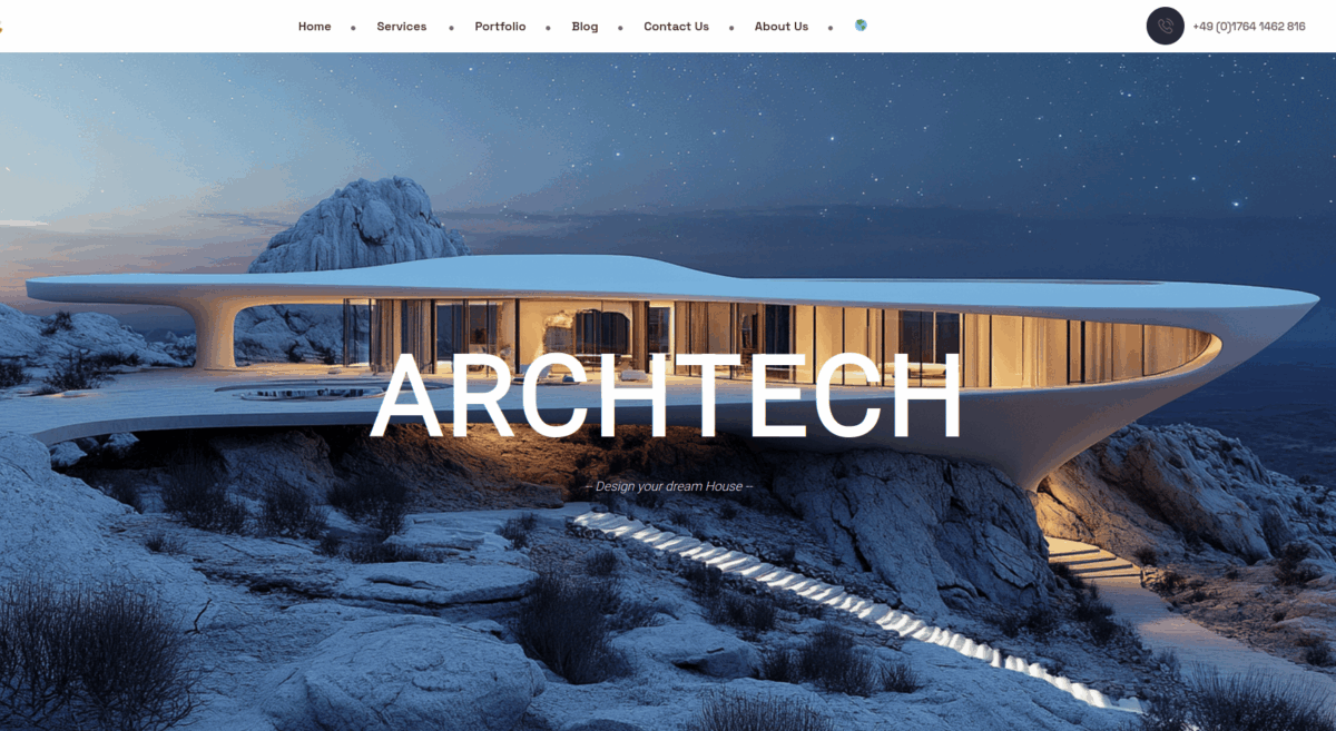 سایت arch-tech.pro واقع در آلمان
